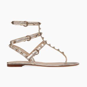 VALENTINO ROCKSTUD GLADIATOR SANDALS size 37